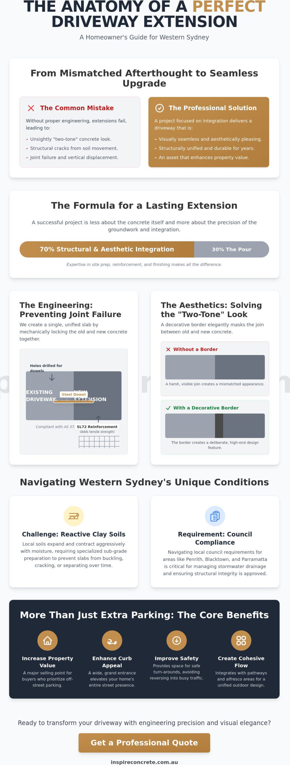 Expert Driveway Extension Contractors in Western Sydney: Seamless Seamless Paving Solutions