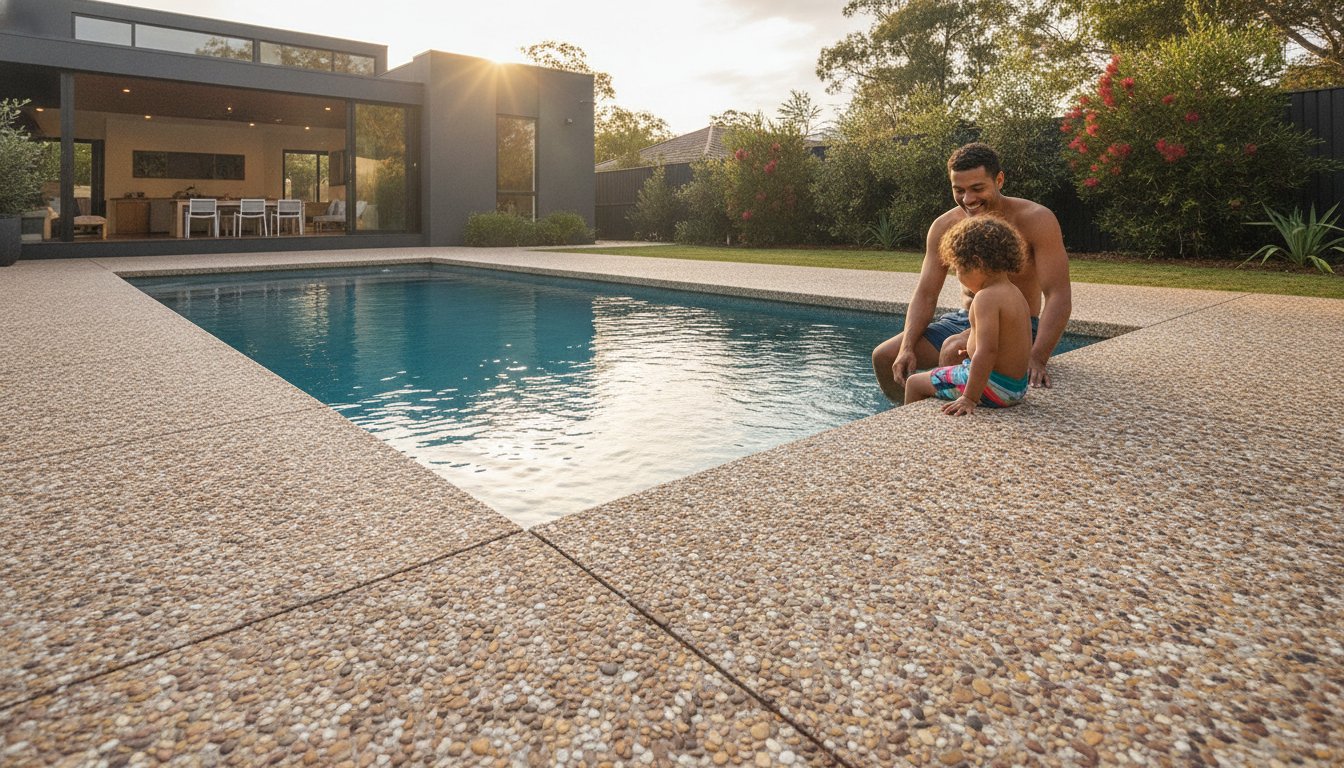 Exposed Aggregate Pool Surrounds Sydney: The 2026 Design & Safety Guide