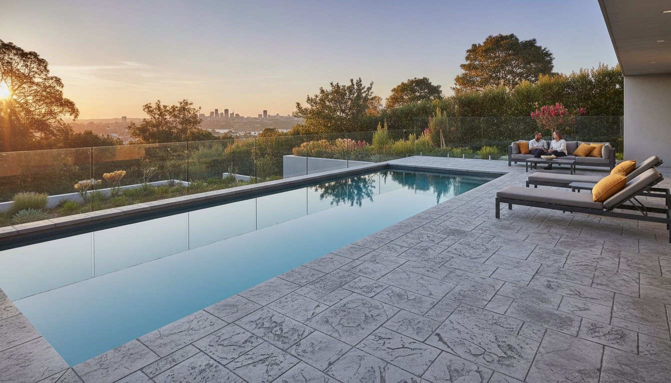 Stamped Concrete Pool Surrounds Sydney: The 2026 Design & Durability Guide